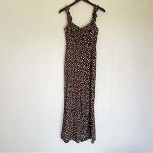 Boutique Floral Brown Jumpsuit Medium